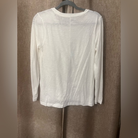 Madewell Classic White Long Sleeve Tee - Picture 4 of 4
